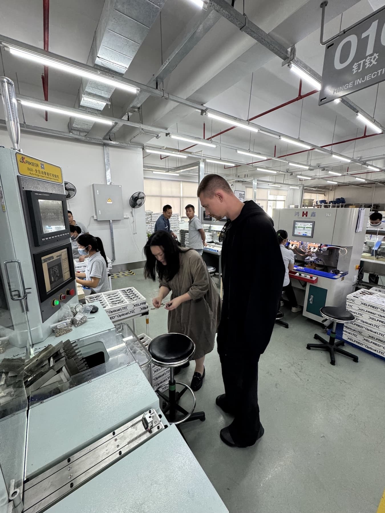 On the factory floor with a manufacturing partner